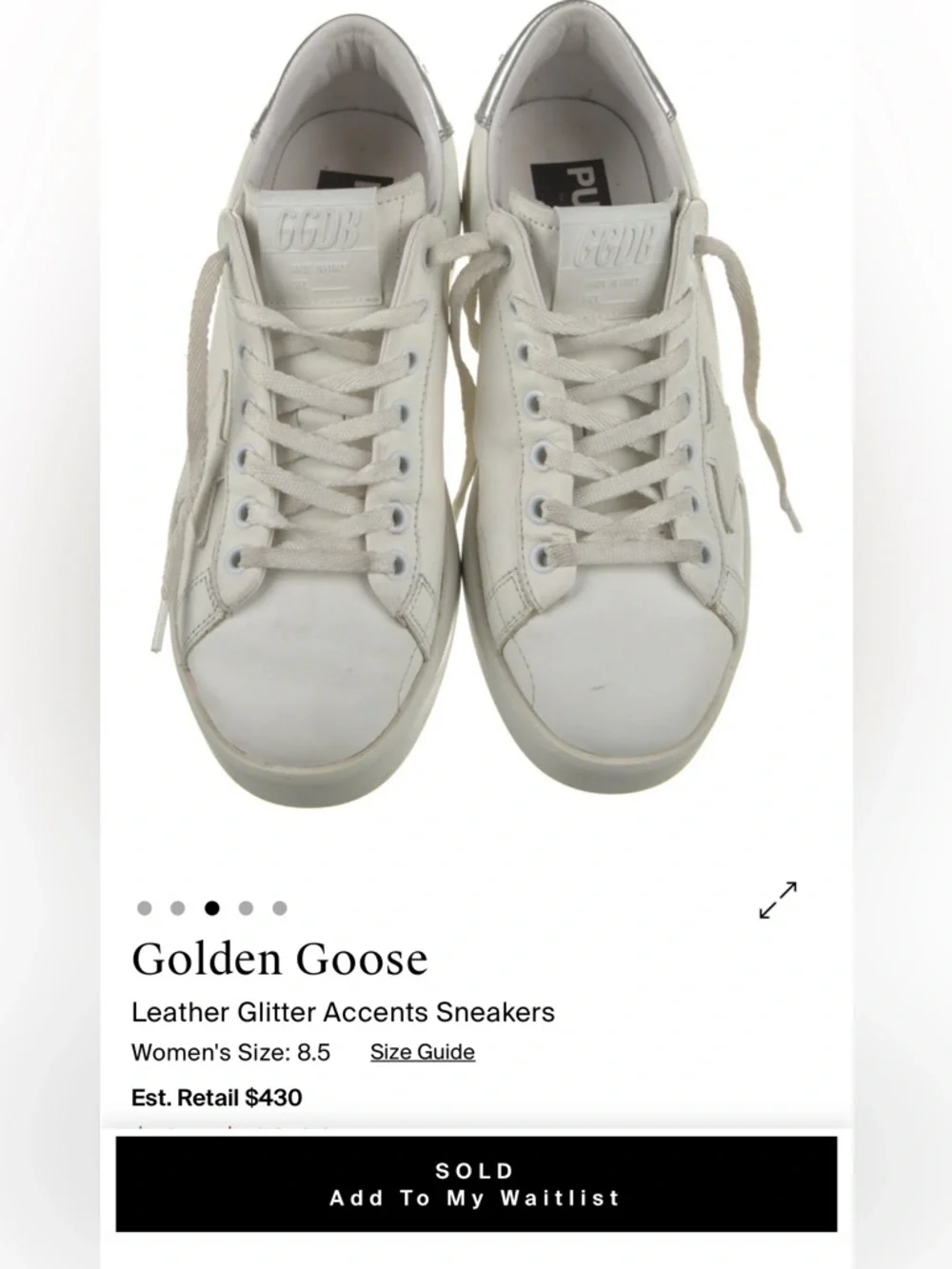 Golden Goose Purestar Sneakers size 36 - Picture 2 of 8